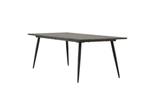 Moderne Eettafel Kehlo Houtfineer Donkerbruin 220x100 cm, Huis en Inrichting, Tafels | Eettafels, Verzenden, Nieuw