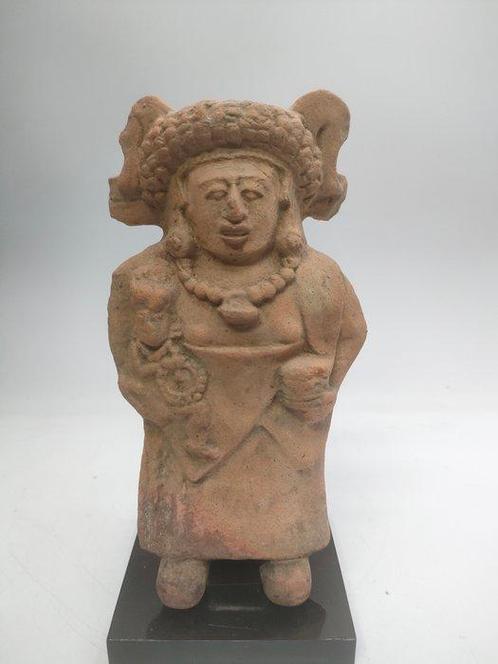 Pre-Columbiaans. Mayas Kerkdoosje van keramiek Met Spaanse, Verzamelen, Mineralen en Fossielen