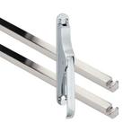 Pomp-espagnolet Elegant Glans Chroom Inclusief 2 Stangen, Ophalen of Verzenden, Nieuw