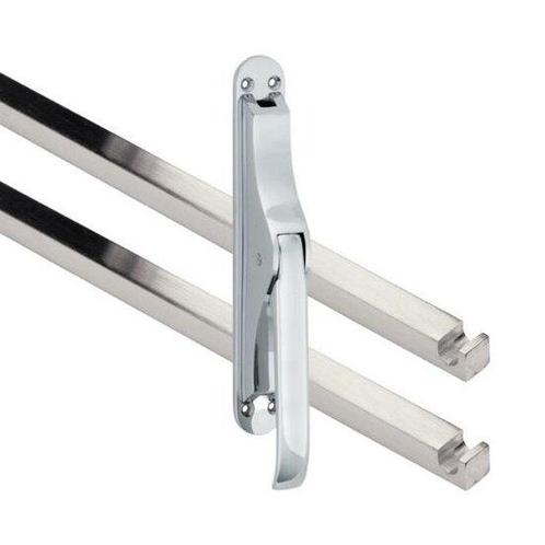 Pomp-espagnolet Elegant Glans Chroom Inclusief 2 Stangen, Doe-het-zelf en Verbouw, Hang- en Sluitwerk, Nieuw, Ophalen of Verzenden