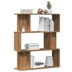 vidaXL Boekenkast 80x24x96 cm bewerkt hout artisanaal, Huis en Inrichting, Kasten | Boekenkasten, Verzenden, Nieuw, 50 tot 100 cm