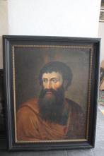 Europäische Schule (XVII-XVIII) - Portrait eines Heiligen, Antiek en Kunst, Kunst | Schilderijen | Klassiek