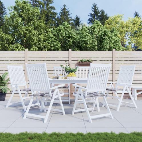 vidaXL Tuinstoelkussens 6 st 50x50x3 cm oxford stof, Huis en Inrichting, Woonaccessoires | Kussens, Nieuw, Verzenden