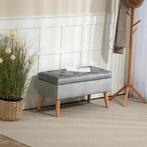 TRUUSK Gestoffeerde Zitbank met Opbergruimte - Fluwelen Look, Verzenden