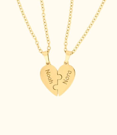 Kettingen met tekst of foto Gegraveerd, Sieraden, Tassen en Uiterlijk, Kettingen, Nieuw, Met edelsteen, Met hanger, Met kristal