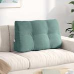 vidaXL Rugkussen Zeegroen 80 x 24 x 50 cm Fluweel, Huis en Inrichting, Woonaccessoires | Kussens, Verzenden, Nieuw, Groen
