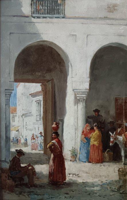 John Stewart Mclaren (1860-c.1930) - Sevilla, Antiek en Kunst, Kunst | Schilderijen | Klassiek