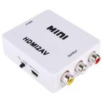 HDMI naar Tulp Composiet AV converter / wit, Nieuw, Ophalen of Verzenden