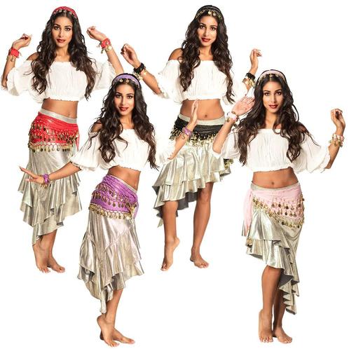 1001 nacht set - hoofdband, armbanden en ceintuur, Kleding | Dames, Carnavalskleding en Feestkleding, Nieuw, Ophalen of Verzenden