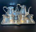 Koffie- en theeservies (4) - Verzilverd, Antiek en Kunst