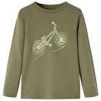vidaXL Kindershirt met lange mouwen 116 kakikleurig, Verzenden, Nieuw