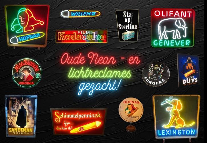Oude Neon en Lichtreclames GEZOCHT!, Verzamelen, Merken en Reclamevoorwerpen, Lichtbak of (neon) lamp, Zo goed als nieuw