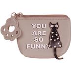 Portemonneetje rits Zwarte Poes Grijs - You are so Funny - 1, Ophalen of Verzenden, Nieuw, Grijs