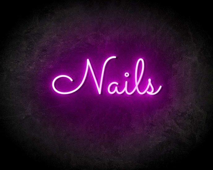 NAILS neon sign - LED neon reclame bord neon letters verl..., Zakelijke goederen, Overige Zakelijke goederen, Verzenden