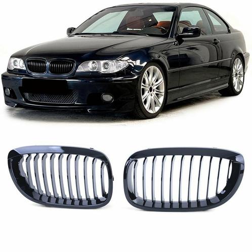 Glans Zwarte Nieren BMW 3 Serie E46 Coupe/Cabrio 03-06 B0163, Auto-onderdelen, Carrosserie en Plaatwerk, Nieuw, BMW, Voor, Links