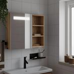 vidaXL Badkamerkast met spiegel en LED 60x13x52 cm, Verzenden, Nieuw