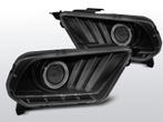 Koplampen Tube Light | Ford Mustang V 2010-2014 | zwart |, Auto-onderdelen, Nieuw, Ophalen of Verzenden