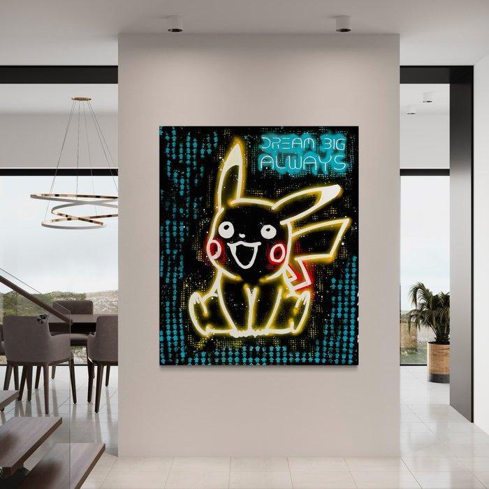 Moabit - Pikachu X Atari Games ,Neon XL, Antiek en Kunst, Kunst | Designobjecten