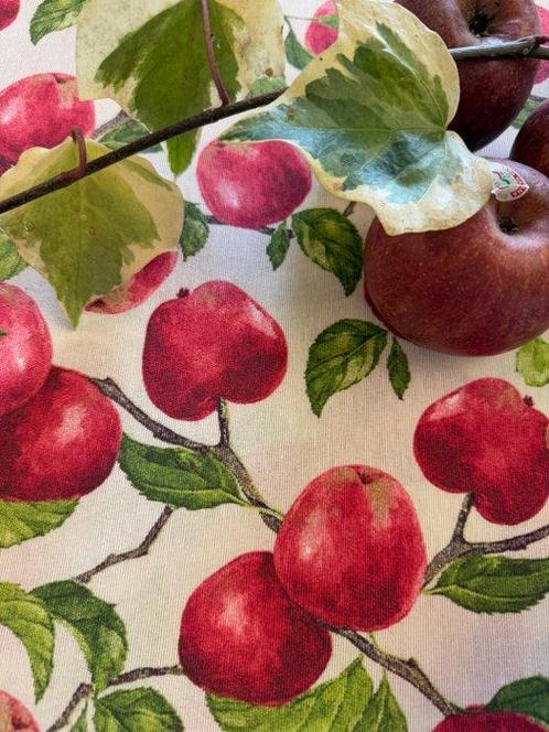 Heerlijk landelijk chique tafelkleed met appels - Tafelkleed, Antiek en Kunst, Antiek | Kleden en Textiel