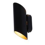 LED wandlamp rond - Zwart / Goud - G9 fitting - Dresden, Huis en Inrichting, Lampen | Wandlampen, Ophalen of Verzenden, Nieuw