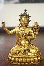 This is gilt metal Guanyin statue has exquisite shape,, Antiek en Kunst