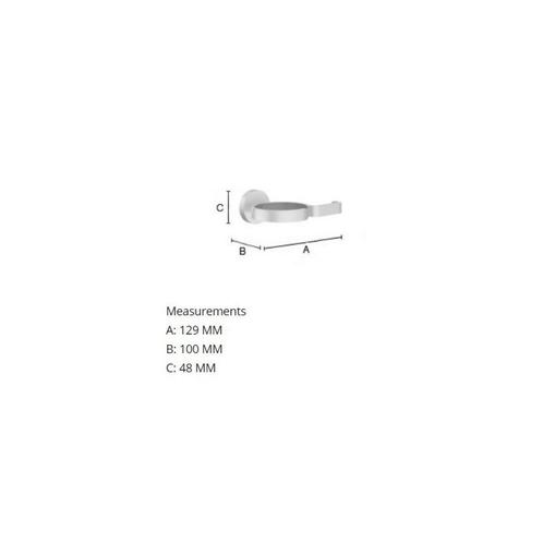 Fohnhouder Smedbo Home 12,9x10x4,8 cm Chroom Geborsteld, Doe-het-zelf en Verbouw, Sanitair, Ophalen of Verzenden