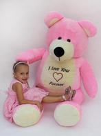 XXL Teddybeer Roze - 155 cm - Superzacht Knuffelbeest voo..., Kinderen en Baby's, Speelgoed | Knuffels en Pluche, Ophalen of Verzenden