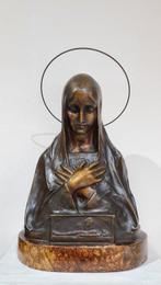 Icoon - Maagd Maria met het graf - Gepatineerd brons, Antiek en Kunst