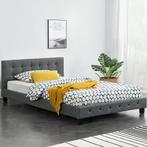 Gestoffeerd bed Manresa - 120 x 200 cm - Grijs, Verzenden, Nieuw