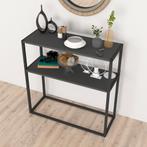 [en.casa] Console tafel Hemsedal sidetable 90x90x33,5 cm ant, Huis en Inrichting, Tafels | Sidetables, Verzenden, Nieuw