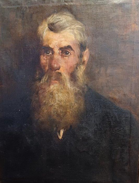 Scuola Impressionista francese (XIX) - Ritratto di uomo, Antiek en Kunst, Kunst | Schilderijen | Klassiek