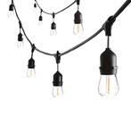 Feestverlichting prikkabel | 10x E27 Fitting | 10 Meter, Nieuw, Ophalen of Verzenden, Netvoeding, Hanglamp