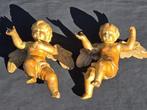 sculptuur, Coppia Angeli, XVIII - 43 cm - Verguld hout, Antiek en Kunst, Antiek | Keramiek en Aardewerk