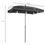 TRUUSK e Parasol, Tuinparasol, Strandparasol, Balkonparasol,, Tuin en Terras, Parasols, Verzenden, Nieuw