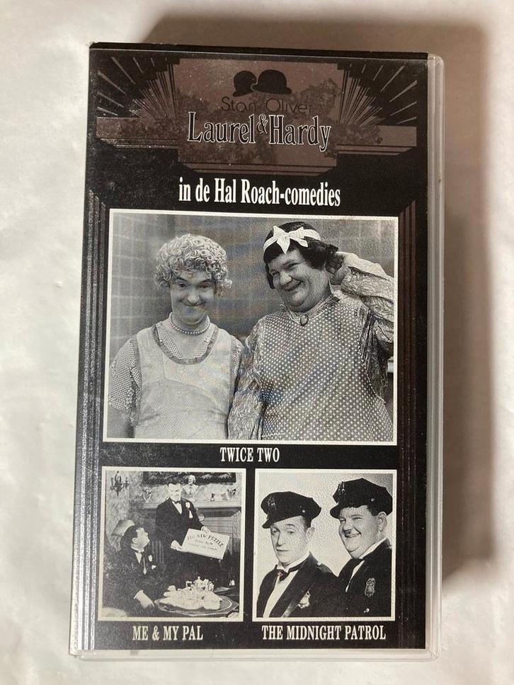LAUREL & HARDY IN DE HAL ROACH-COMEDIES TWICE TWO ME & MY, Cd's en Dvd's, VHS | Film, Gebruikt, Verzenden