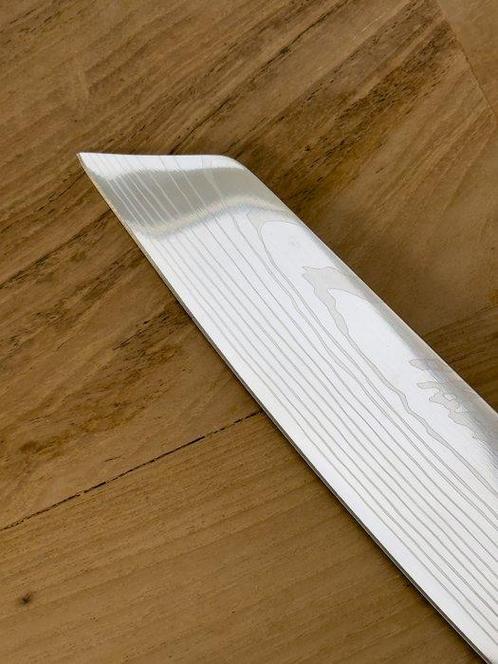 Japan - Keukenmes - 1 piece - Santoku knife - Carbon Steel -, Antiek en Kunst, Antiek | Keukenbenodigdheden