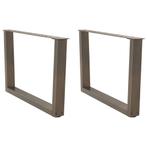 Eettafelpoten V-vormig 70cm staal - Retourdeal! 40% korting, Tafelpoot, Minder dan 50 cm, 50 tot 100 cm, Nieuw