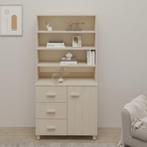 vidaXL buffetkast HAMAR massief grenenhout honingbruin, Huis en Inrichting, Verzenden, Nieuw, 50 tot 100 cm, Minder dan 100 cm