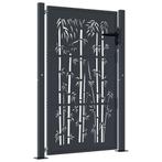 Luxe Bamboe Poort 105x155 Antraciet | Retourdeal, Tuin en Terras, Schuttingen, 1 tot 2 meter, Minder dan 3 meter, Nieuw, Ophalen of Verzenden