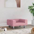 vidaXL Hondenmand 50x40x26,5 cm fluweel roze, Verzenden, Nieuw