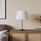 vidaXL Lampenkap Ø38x23 cm wicker wit, Verzenden, Nieuw, Wit