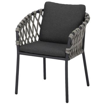 Amalfi dining tuinstoel antraciet aluminium rope beschikbaar voor biedingen