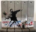 Banksy (1974) - Walled Off Hotel wall section - Flower