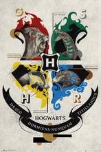 Poster Harry Potter Animal Crest 61x91,5cm, Nieuw, A1 t/m A3, Verzenden