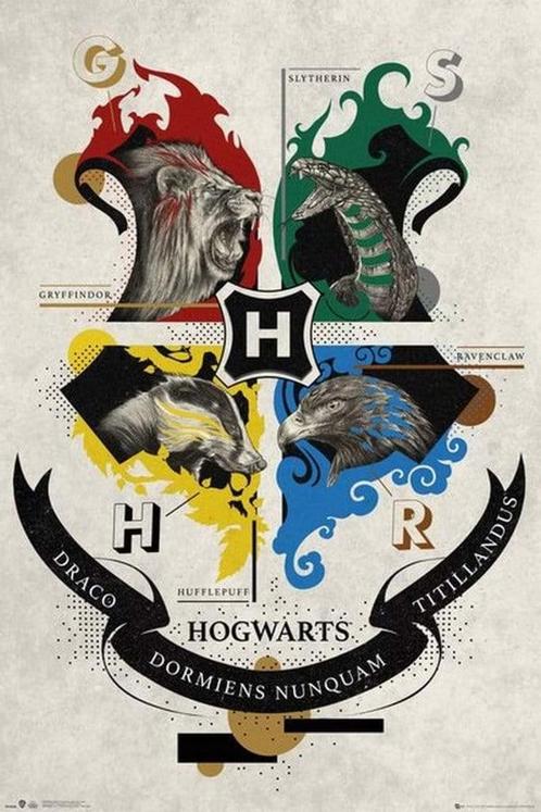 Poster Harry Potter Animal Crest 61x91,5cm, Verzamelen, Posters, Nieuw, A1 t/m A3, Verzenden
