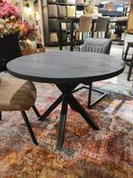 Kindertafel Tratto -  Ø70 CM - Mangohout, zwart, Huis en Inrichting, Ophalen of Verzenden, Nieuw, 55 tot 75 cm, 45 tot 60 cm