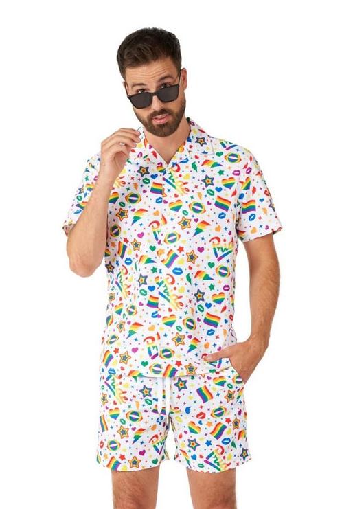 Pride Rainbow Iconen Outfit Suitmeister, Kleding | Heren, Carnavalskleding en Feestkleding, Nieuw, Ophalen of Verzenden