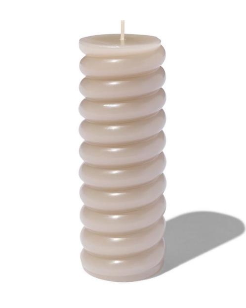 HEMA Stompkaars 5.5x15 ribbel van €2.99 voor €2 sale, Huis en Inrichting, Woonaccessoires | Kandelaars en Kaarsen, Nieuw, Verzenden