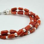 Bloedkoraal - Zilver - Armband - Middellandse Zee Koralen, Antiek en Kunst