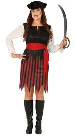Piraten Kostuum Dames 4 delig, Nieuw, Verzenden